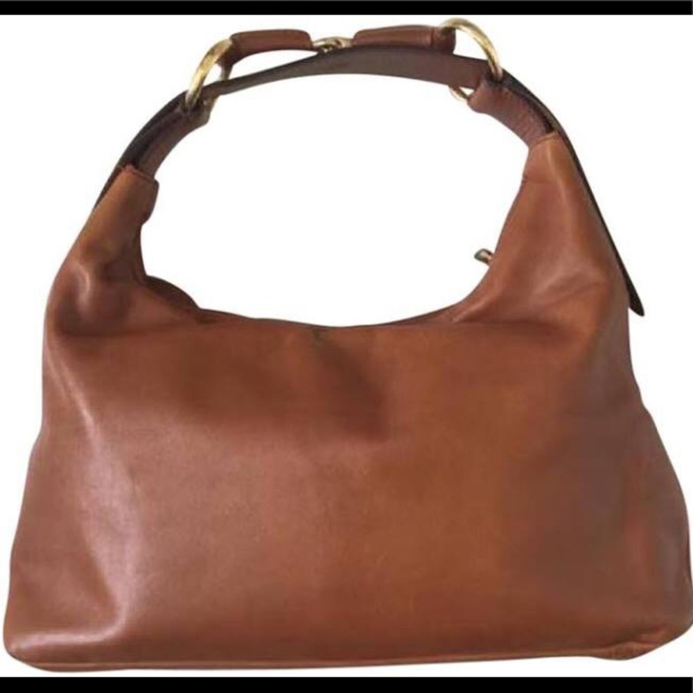 GUCCI LEATHER HORSEBIT HOBO SHOULDER BAG PURSE